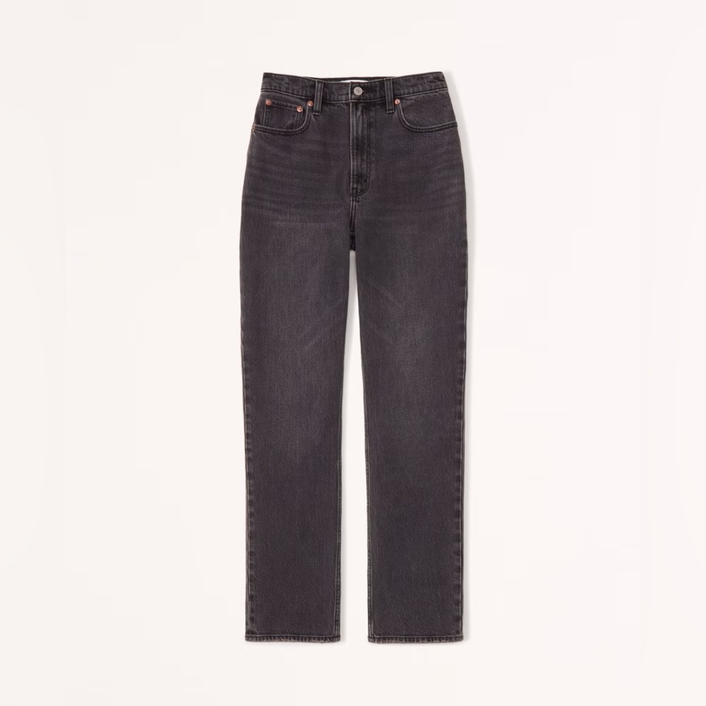 Abercrombie & Fitch Black 90s Ultra High Rise Jeans Size 28/6R